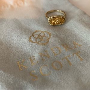 Kendra Scott Gold Drusy Ring
